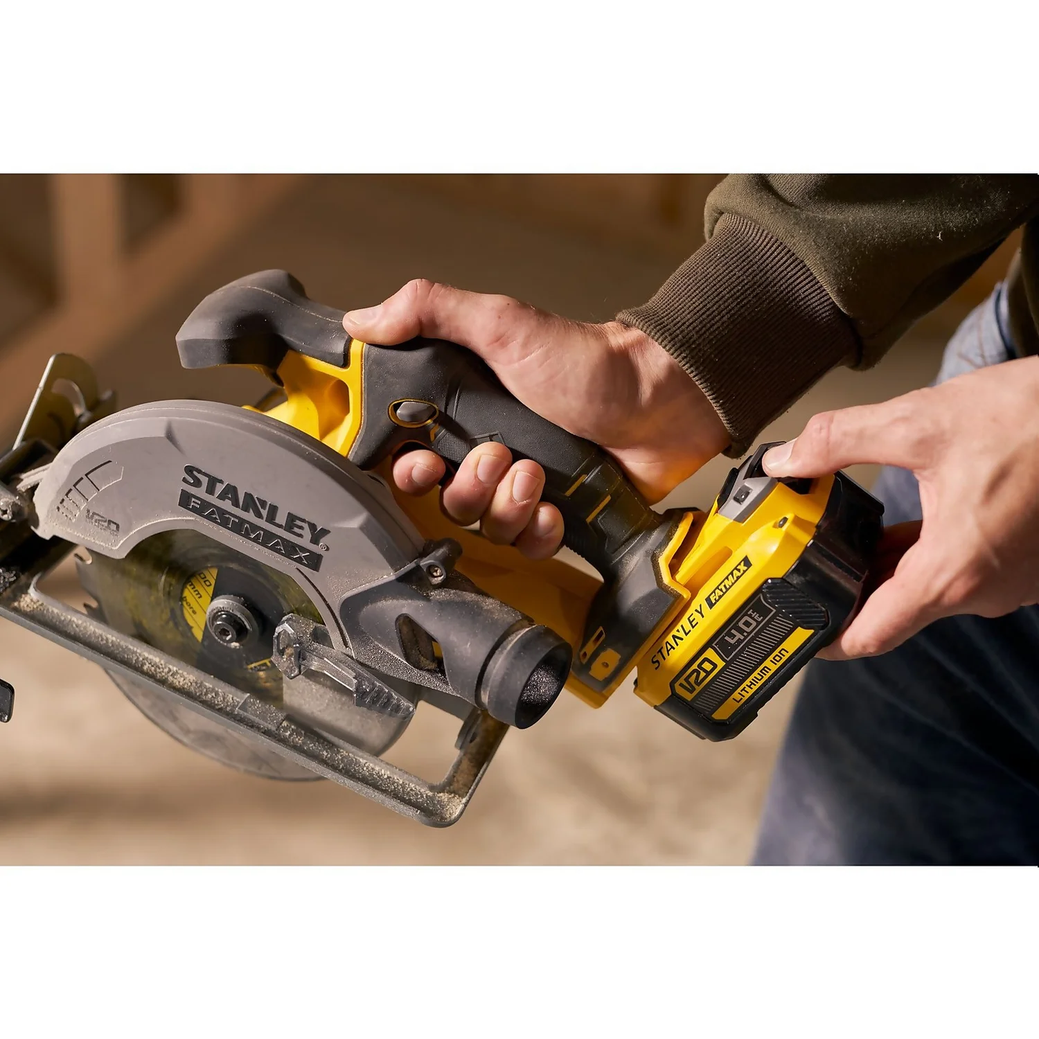 STANLEY FATMAX V20 18V Cordless Circular Saw (battery Not Included) (SFMCS500B-XJ) 7 STANLEY FATMAX V20 18V Cordless Circular Saw (battery Not Included) (SFMCS500B-XJ) - Image 5