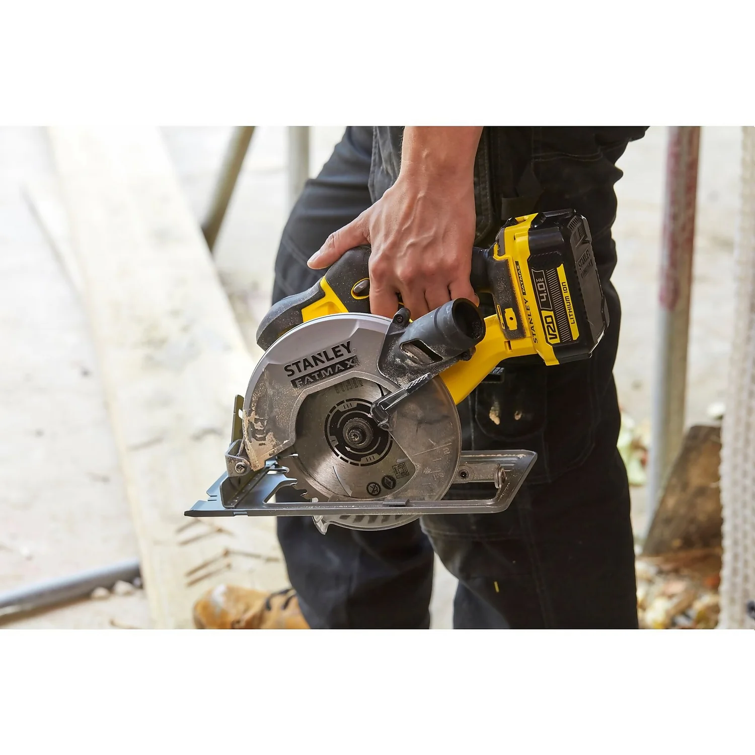 STANLEY FATMAX V20 18V Cordless Circular Saw (battery Not Included) (SFMCS500B-XJ) 5 STANLEY FATMAX V20 18V Cordless Circular Saw (battery Not Included) (SFMCS500B-XJ) - Image 3