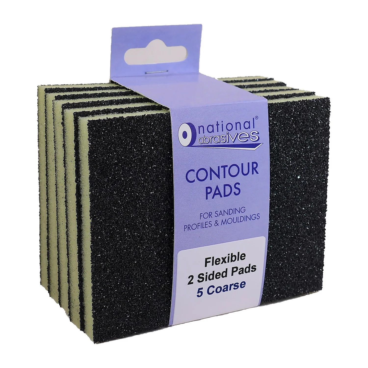 National Abrasive Sanding Contour Pads Coarse - 5 Pack 3 National Abrasive Sanding Contour Pads Coarse - 5 Pack