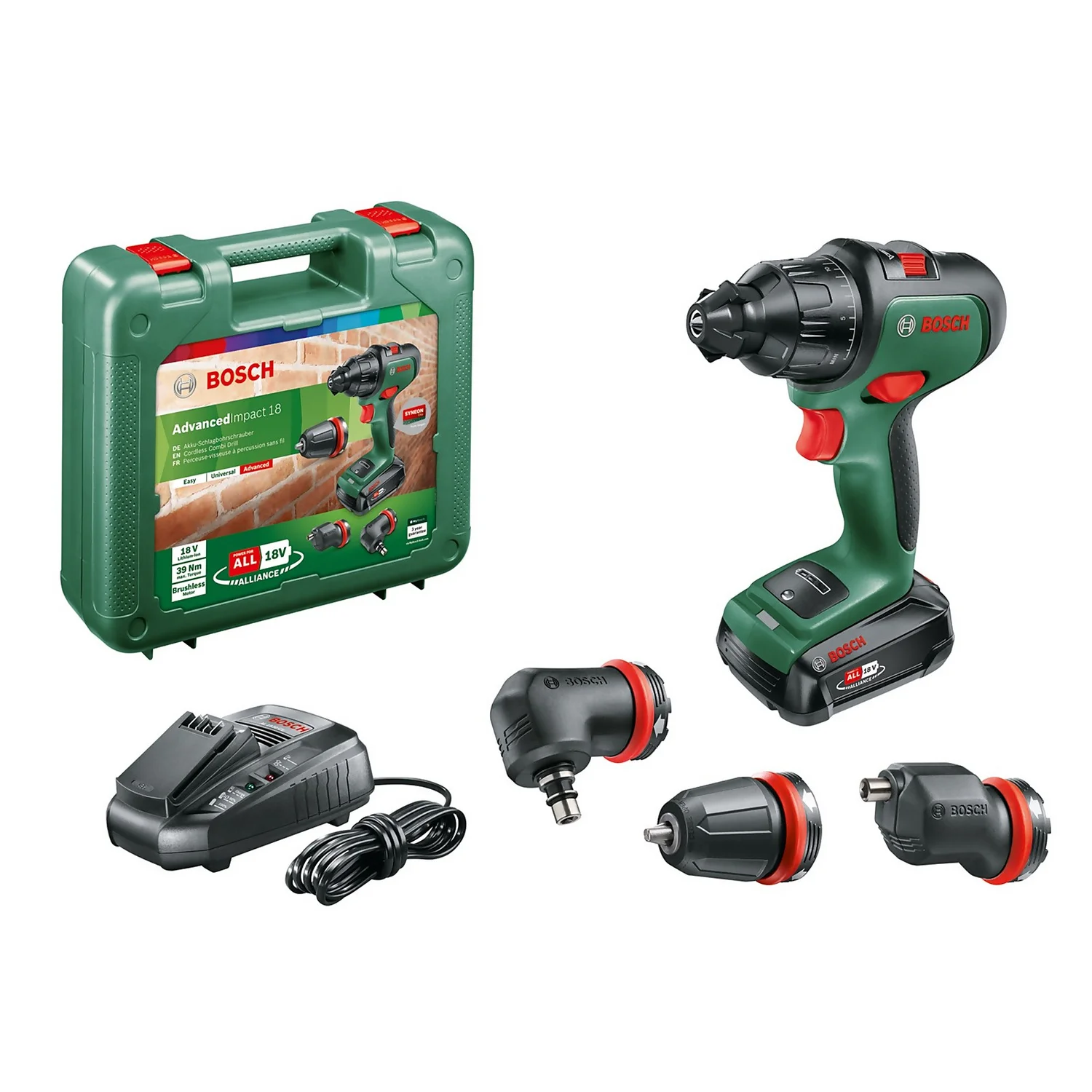 Bosch AdvancedImpact 18 Impact Driver With 1 X 2.5 Ah Battery, Charger & 3 Attachment Set 5 Bosch AdvancedImpact 18 Impact Driver With 1 X 2.5 Ah Battery, Charger & 3 Attachment Set - Image 3