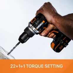 Worx WX352 20v Cordless Brushless Combi Drill With X2 2.0Ah Batteries 14 Worx WX352 20v Cordless Brushless Combi Drill With X2 2.0Ah Batteries -Stanley Shop 14229055 7435019849634419