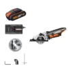 Worx WX527 20v 2.0Ah Worxsaw Cordless Compact Circular Saw 2 Worx WX527 20v 2.0Ah Worxsaw Cordless Compact Circular Saw -Stanley Shop 14229058 4525019848971989