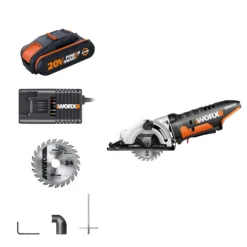 Worx WX527 20v 2.0Ah Worxsaw Cordless Compact Circular Saw