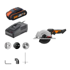 Worx WX531 20v 2.0Ah Worxsaw Cordless Brushless Circular Saw