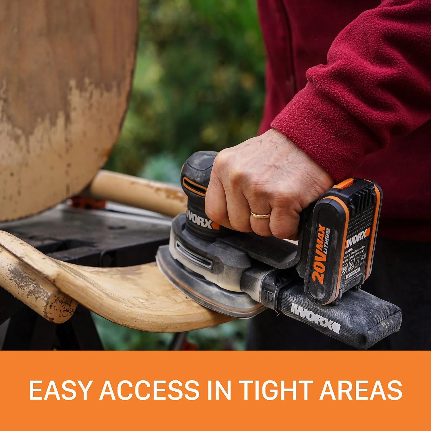 Worx WX822 20v 2.0Ah Cordless Detail Sander 7 Worx WX822 20v 2.0Ah Cordless Detail Sander - Image 5