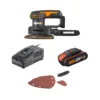 Worx WX822 20v 2.0Ah Cordless Detail Sander 2 Worx WX822 20v 2.0Ah Cordless Detail Sander -Stanley Shop 14229063 1815019849463515