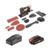 Worx WX820 20v 2.0Ah Cordless Multi Sander -Stanley Shop 14229064 1825019848661408