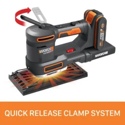 Worx WX820 20v 2.0Ah Cordless Multi Sander -Stanley Shop 14229064 9615019848781192